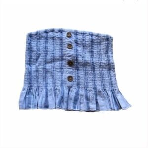 Sadie & Sage Blue Striped Tube Top